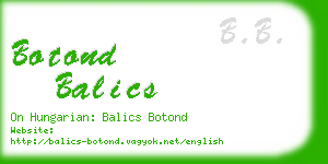 botond balics business card
